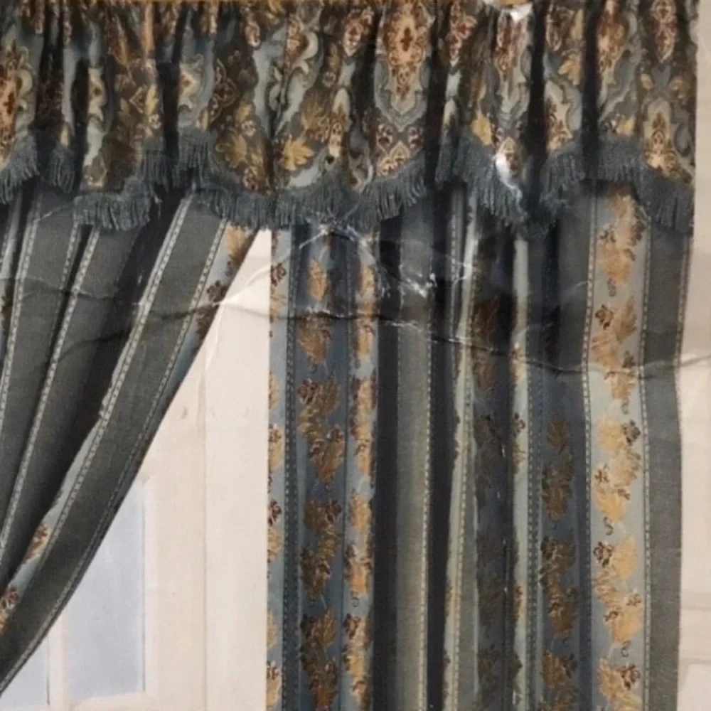 Cherish the Luxury Drapery window curtain panels set w/bullion